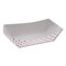 Pactiv Corp. 7.75 in. x 5.1 in. x 2.1 in. 3 lbs. Paperboard Food Tray - Red/White (500/Carton)